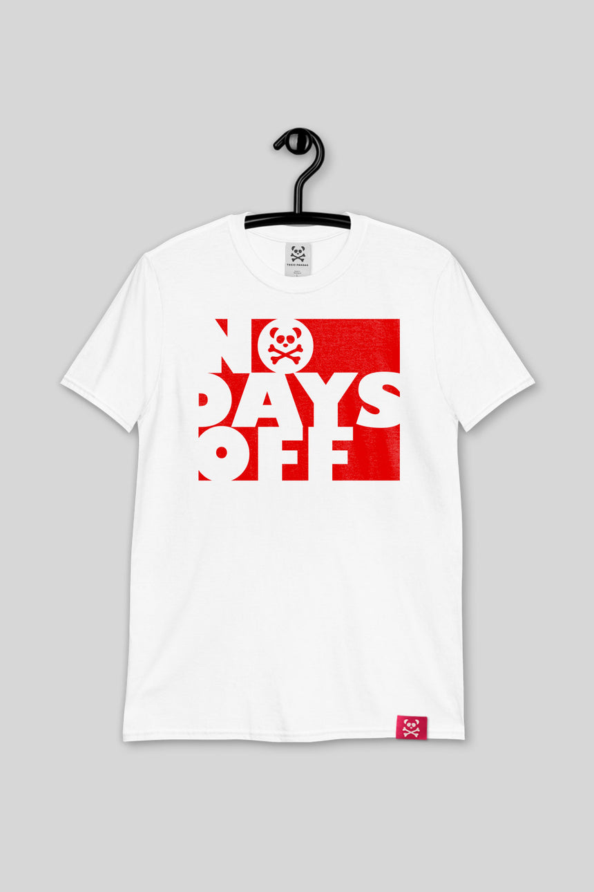 No Days Off Panda-Dry T-Shirt - Red
