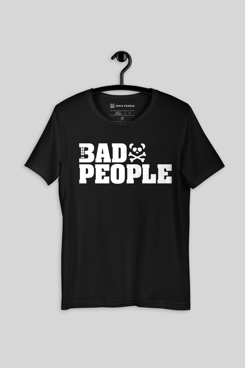 Men's Toxic Pandas I See Bad People Short Sleeve T-Shirt