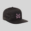 Unisex Black Camo Cap - Pink
