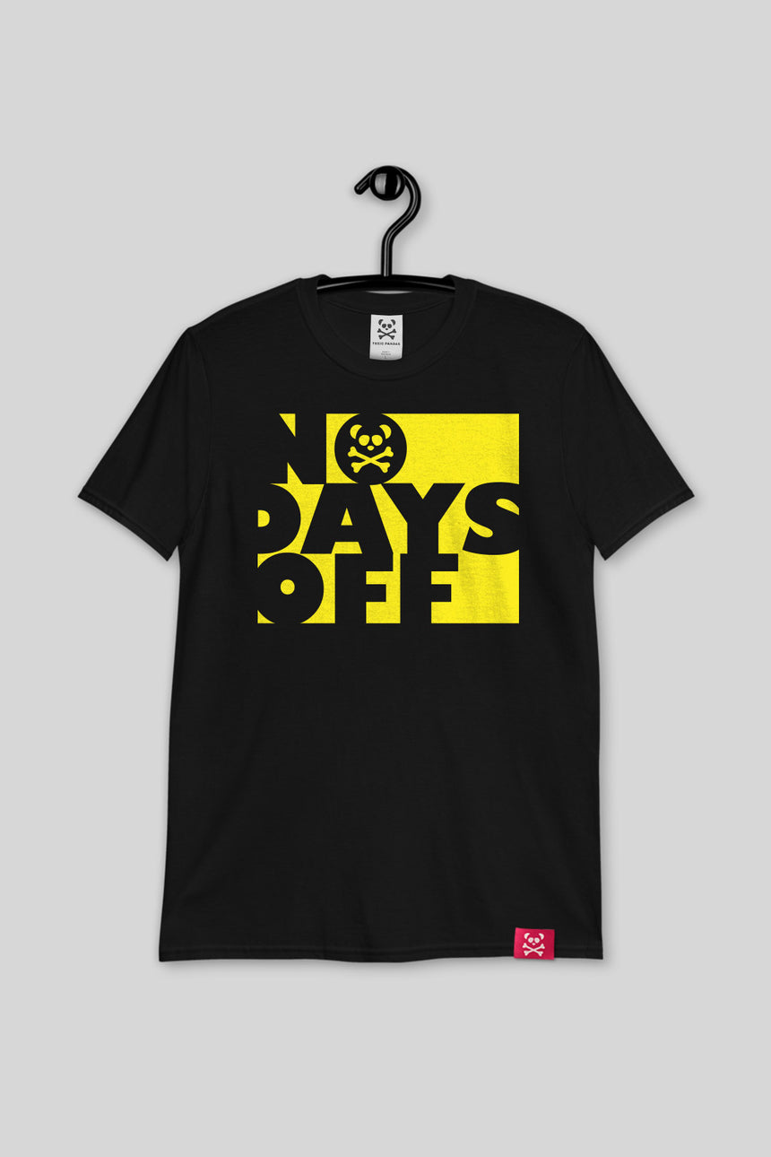 No Days Off Panda-Dry T-Shirt - Yellow