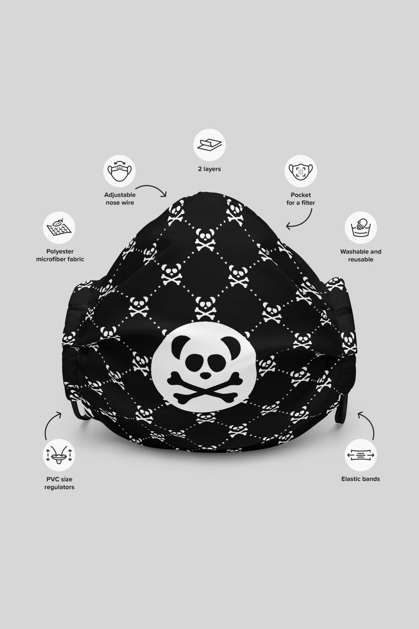 Unisex Monogram Emblem Face Mask