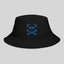 Unisex Blue Panda Skull Bucket Hat